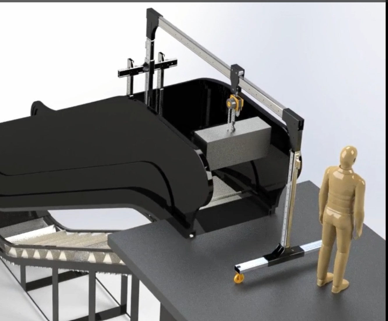 PET 1000 ESCALATOR ALUMINIUM GANTRY CRANE FOR ESCALATORS AND WALKWAYS