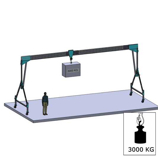 PET 3000 - GRÚA PÓRTICO DE ELEVACIÓN TEMPORAL DE ALUMINIO