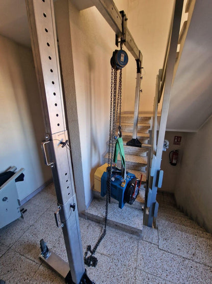 PET 500/1000 - GRÚA PÓRTICO DE ALUMINIO DE ELEVACIÓN TEMPORAL